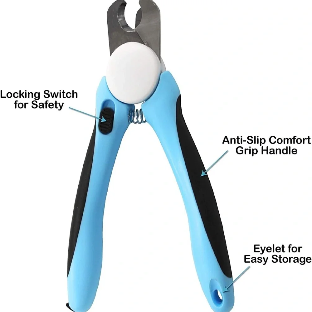 Pet Nail Clippers Premium Quality Trimming Tool with Safety Guard, LARGE